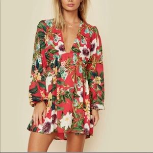 Show Me Your MuMu Dakota Red Floral Dress
